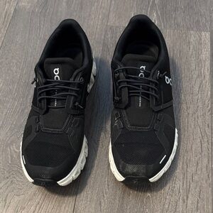 On Running Men's Black and White Athletic Shoes